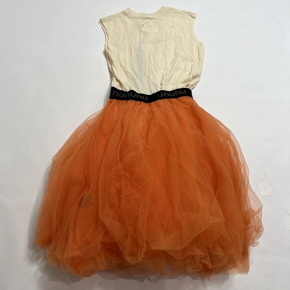 Nununu Smirks Tulle Dress in Natural Orange Sun - Picture 5 of 5